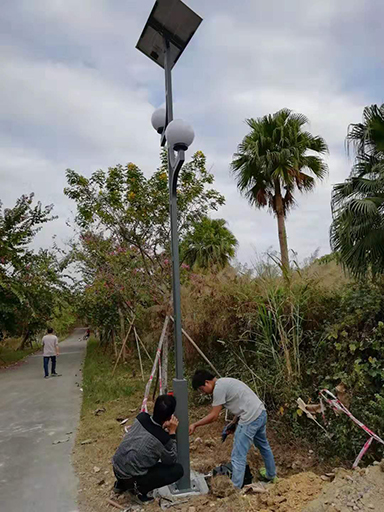 廣東省陽江市陽東區那龍鎮陽江led太陽能庭院燈監獄項目